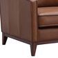 Italiano Furniture Weston Leather Chair in Highland Brown, , large