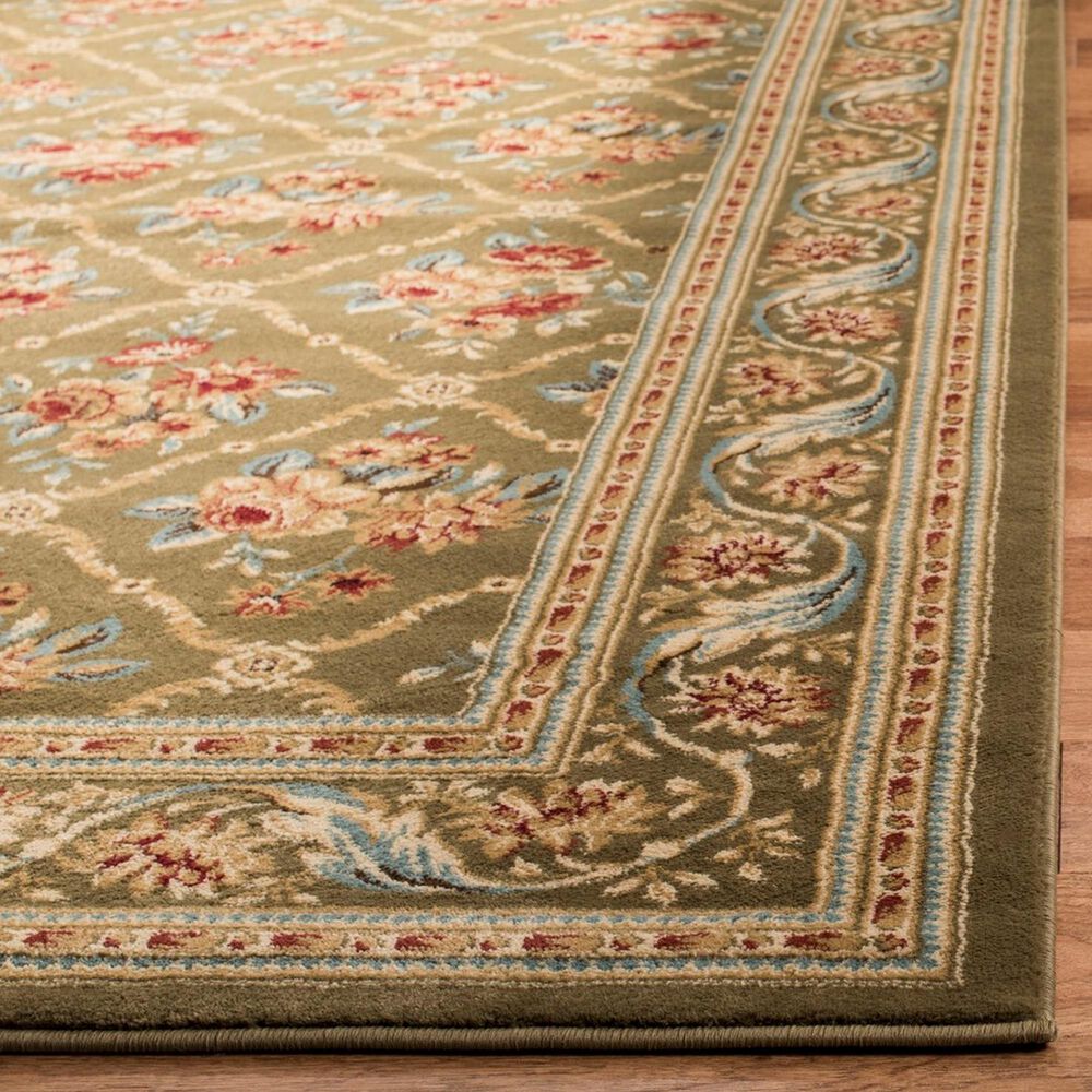 Safavieh Lyndhurst LNH556 2&#39;3&quot; x 12&#39; Green Runner, , large