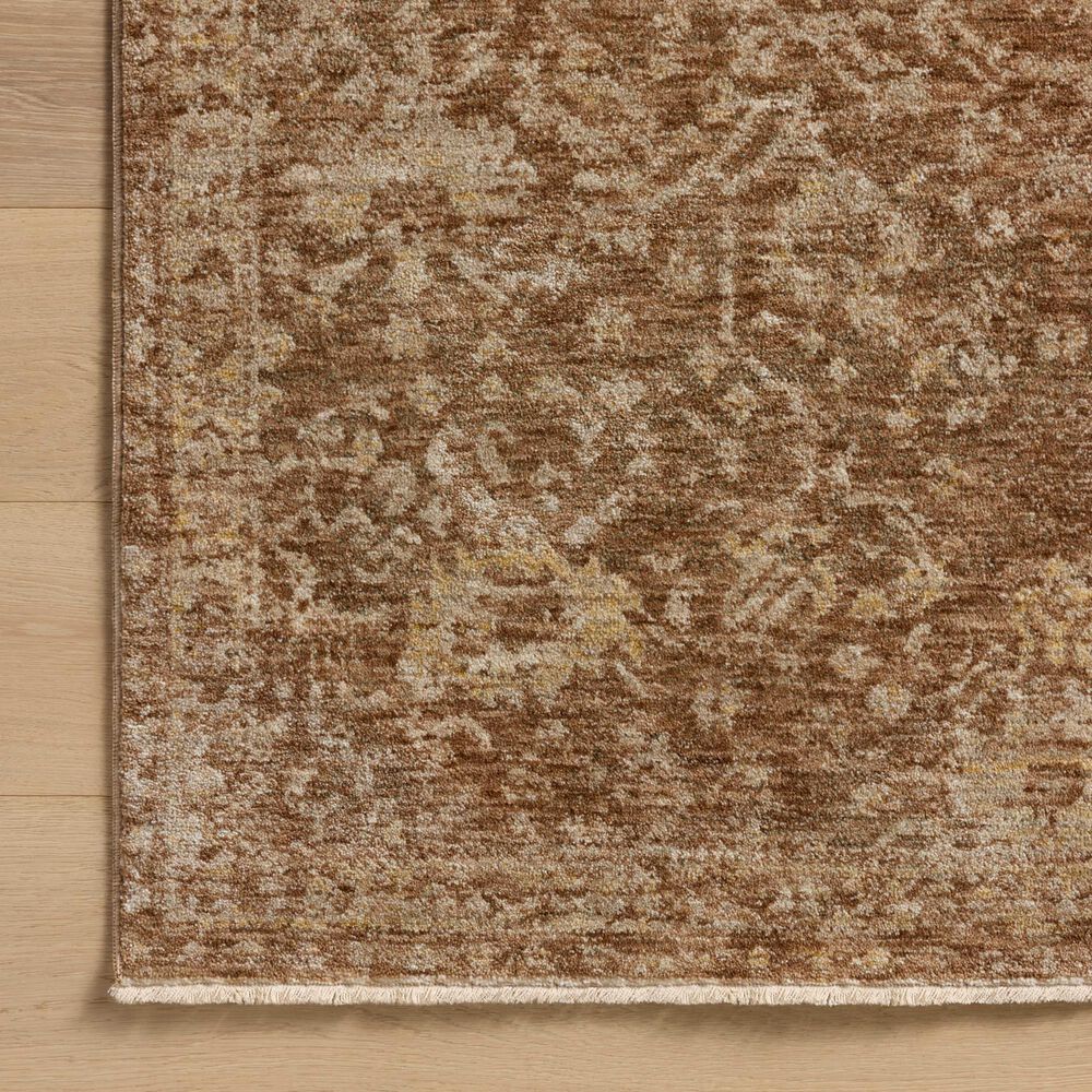 Magnolia Home Junie 5&#39;3&quot; x 7&#39;6&quot; Clay and Natural Area Rug, , large