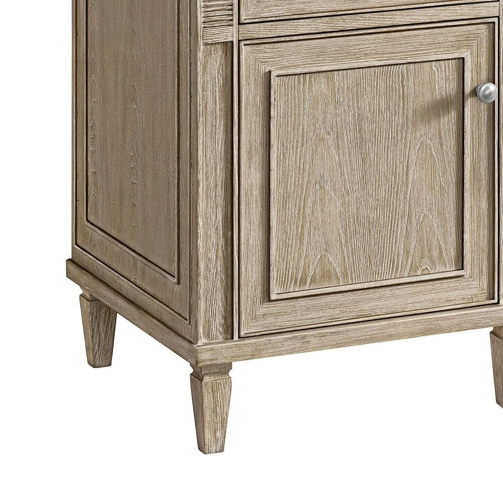 James Martin Vanities Lorelai 60&quot; Double Vanity in Whitewashed Oak with 3 cm White Zeus Quartz Top, , large