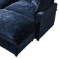 HOMLUX 107.87" Ultra-Comfort Chenille Sectional Sofa Set in Dark Blue, , large