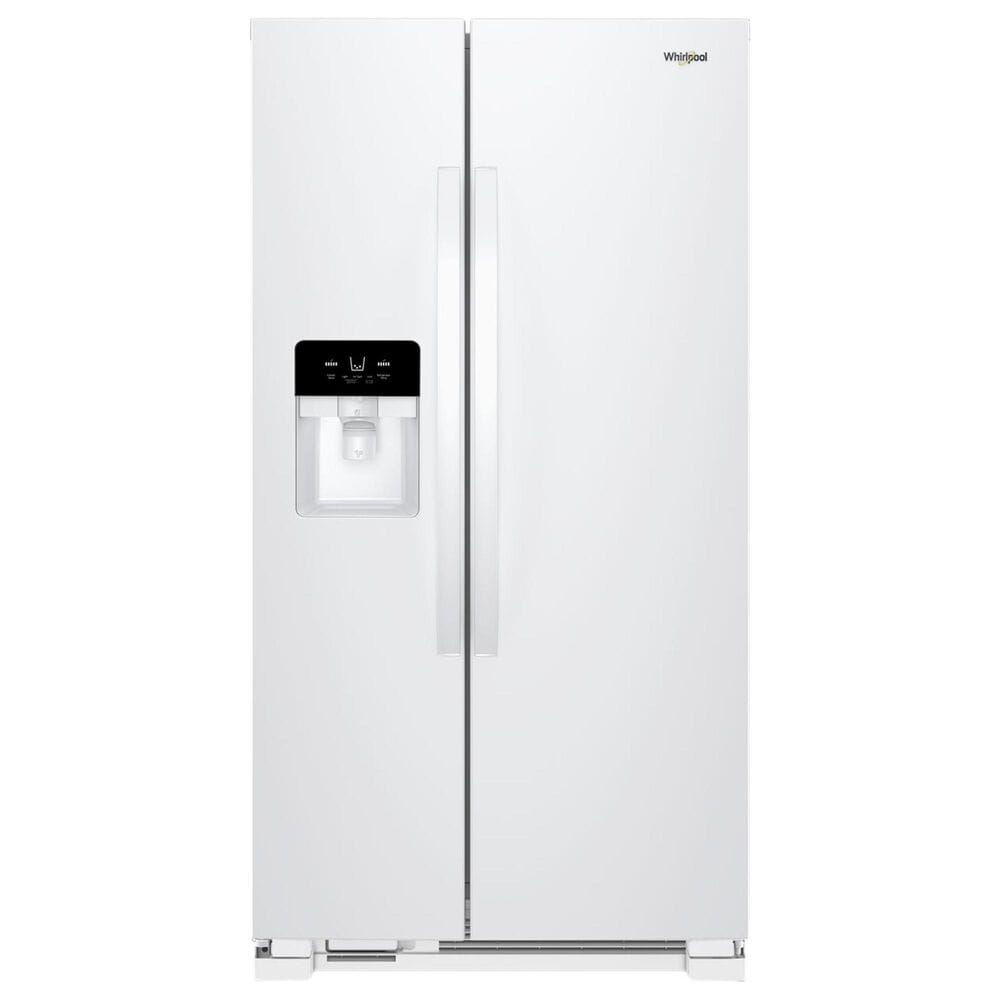 Whirlpool 21 Cu. Ft. 33" Wide Side-by-Side Refrigerator in White, , large