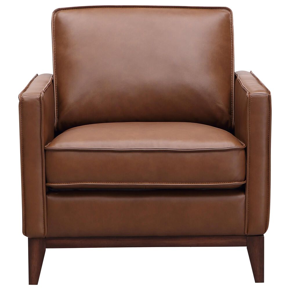 Italiano Furniture Weston Leather Chair in Highland Brown, , large
