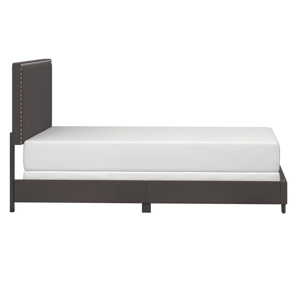 Richlands Furniture Willow Queen Upholstered Panel Bed in Charcoal, , large