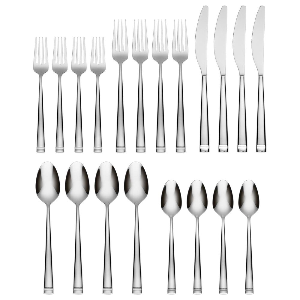 Lenox Kingsland Mirror 20-Piece Flatware Set in Silver, , large