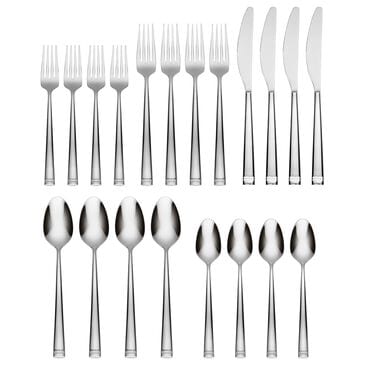 Lenox Kingsland Mirror 20-Piece Flatware Set in Silver, , large