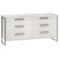 Bernhardt Stratum 6-Drawer Dresser in Mist and Polished Nickel, , large
