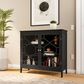 Linon Home Decor Fetti Large Cabinet in Black, , large