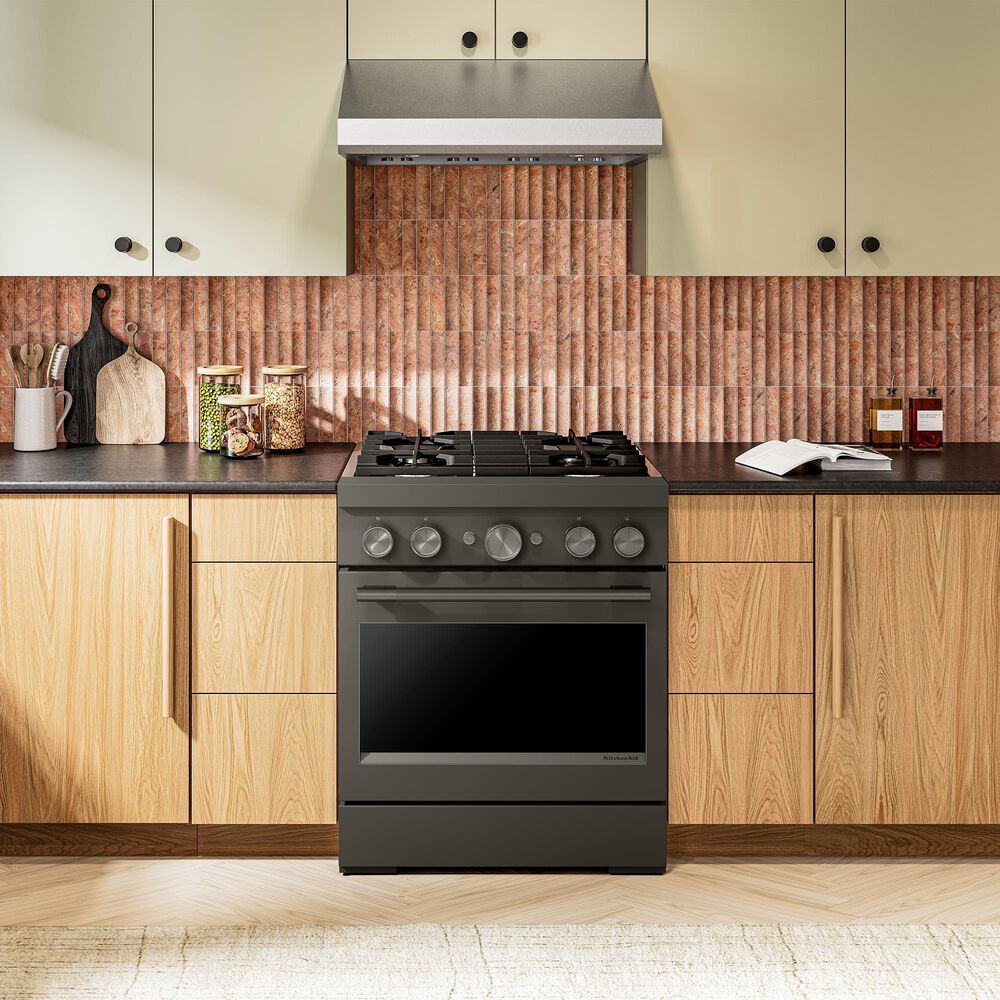KitchenAid 4.1 Cu. Ft. Commercial-Style Dual Fuel Range in Black Ore, , large