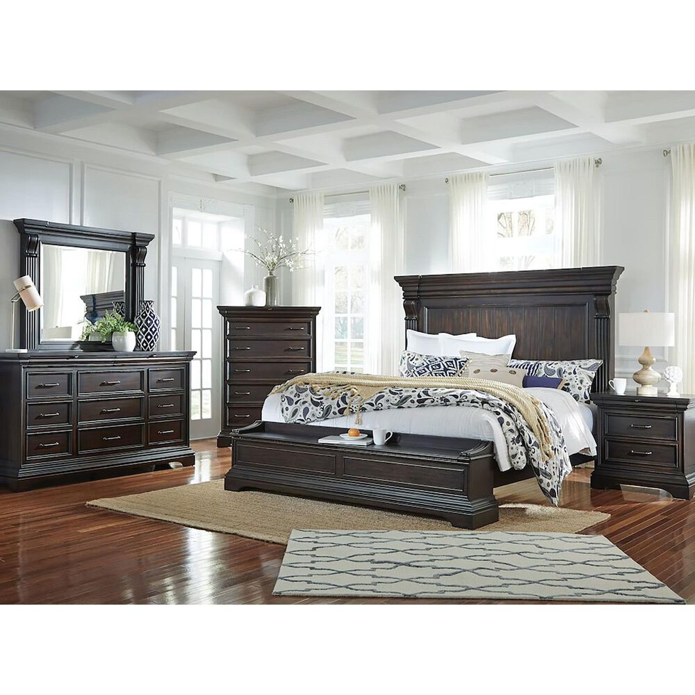 Nicolette Home Caldwell 3-Piece King Bedroom Set in Deep Brown, , large
