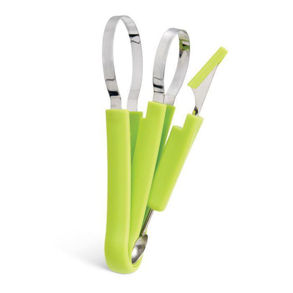 HIC Kitchen 4-Piece Fruit Tool Set in Yellow and Green, , large