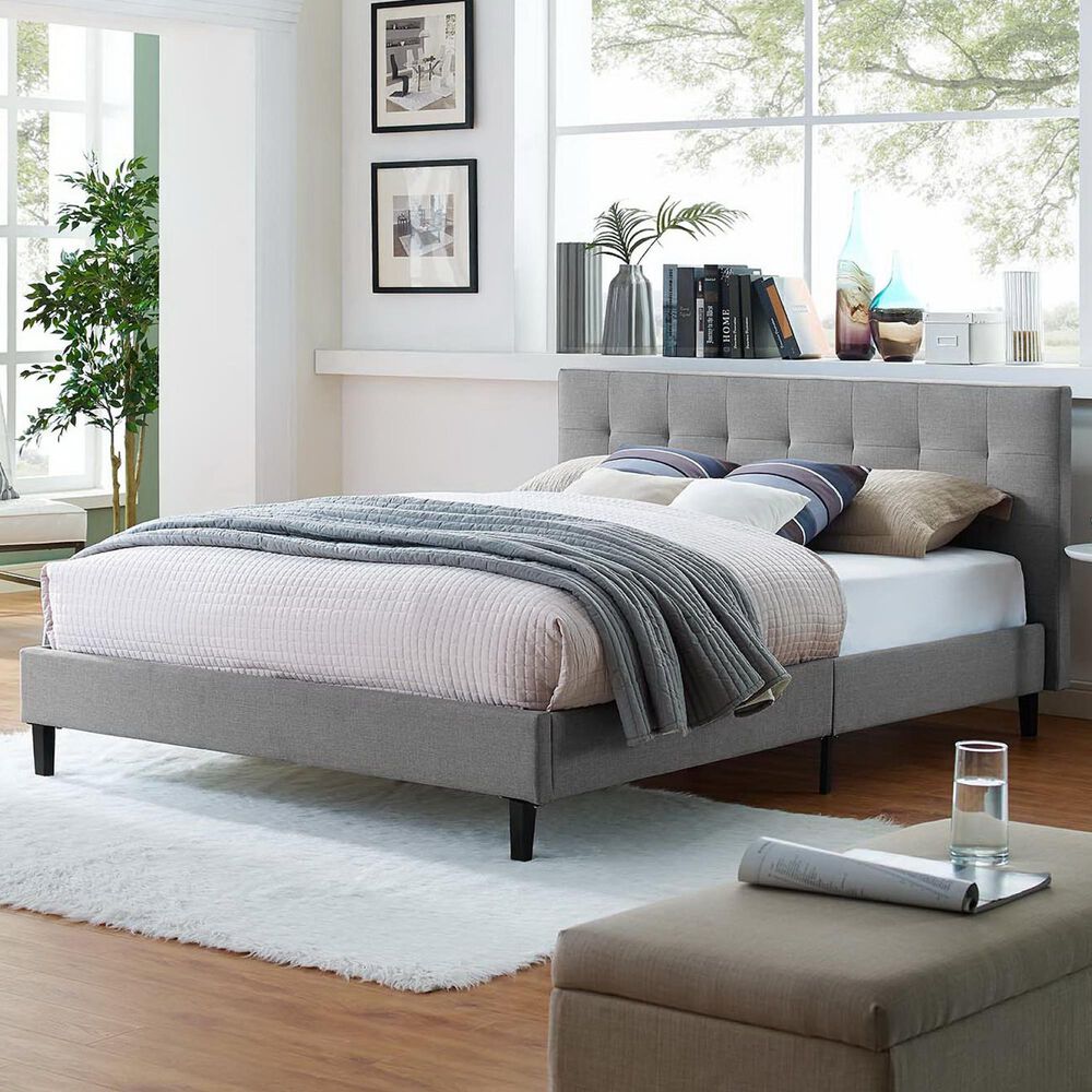 Modway Linnea Full Platform Bed in Azure, , large