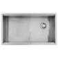 MS International Single Bowl 16-Gauge Handcrafted Workstation Kitchen Sink in Stainless Steel, , large