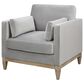 Jennifer Taylor Home Knox Arm Chair in Opal Grey Velvet, , large