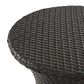 Hearth and Haven Kono Outdoor Hourglass End Table in Brown, , large