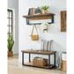 Timberlake Claremont 40" Bench in Black and Brown, , large