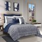 Royal Court Dalton 3-Piece Full/Queen Comforter Set in Navy, , large