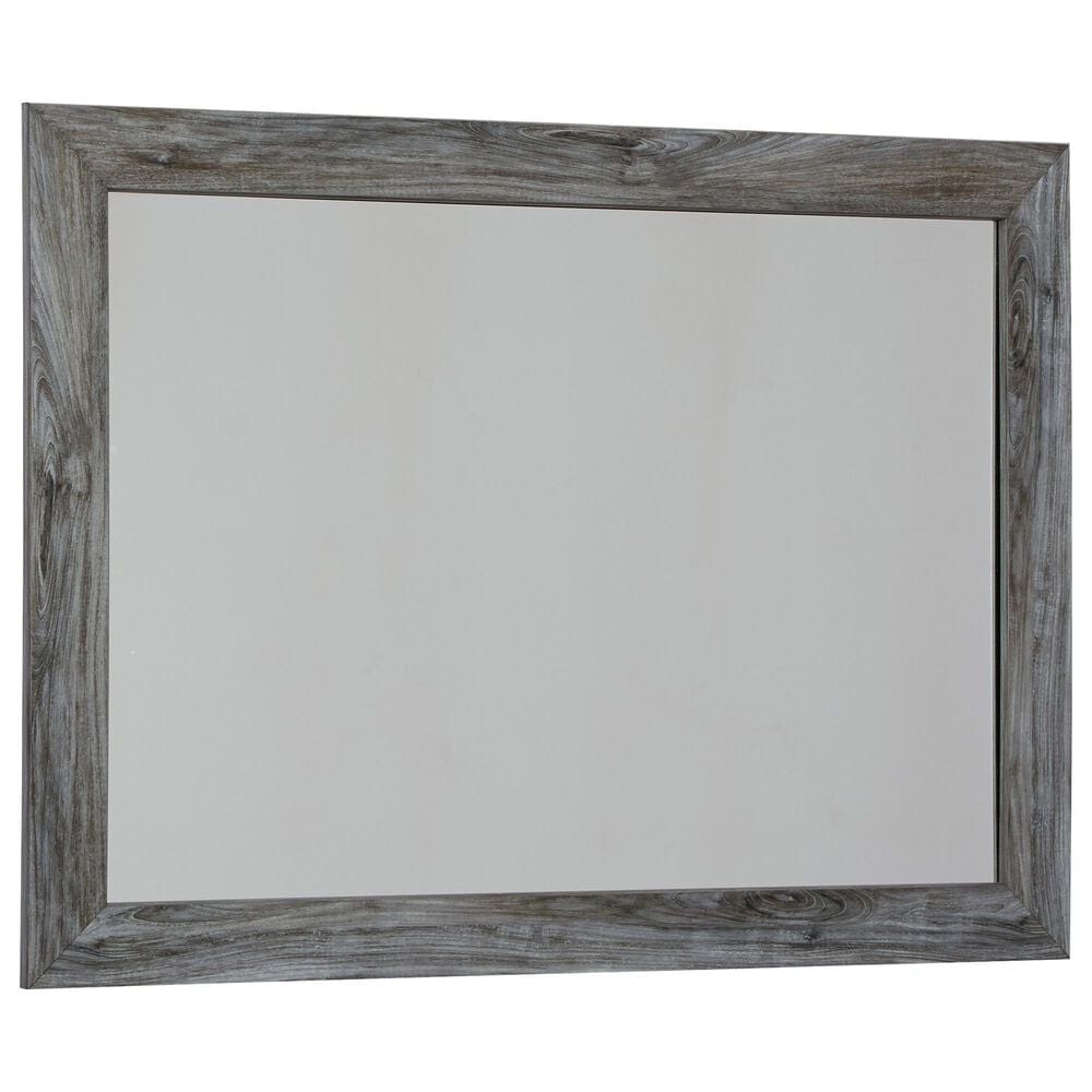 Ashley Baystorm 6 Drawer Dresser and Wide Frame Mirror in Gray, , large