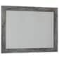 Ashley Baystorm 6 Drawer Dresser and Wide Frame Mirror in Gray, , large