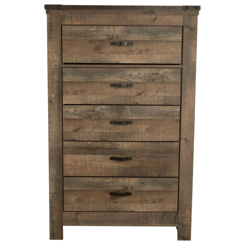 Ashley Trinell 5 Drawer Chest in Brown, , large