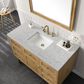 James Martin Vanities Laurent 48" Single Bathroom Vanity in Light Natural Oak with 3 cm Eternal Jasmine Pearl Quartz Top and Rectangular Sink, , large