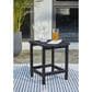Ashley Sundown Treasure Patio Rectangular End Table in Black, , large