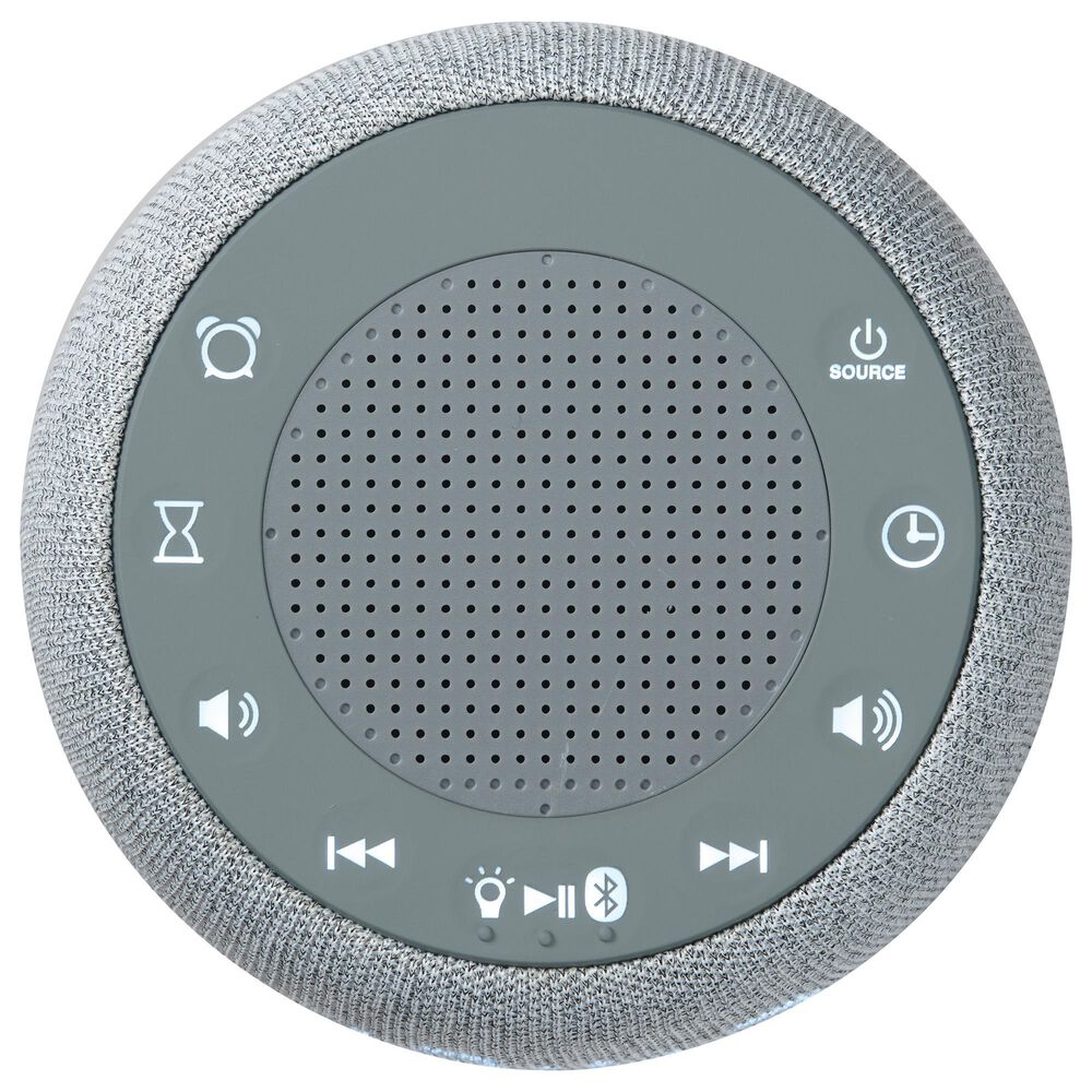 iLive Gentle Wake Alarm Clock White Noise Machine in Light Gray, , large