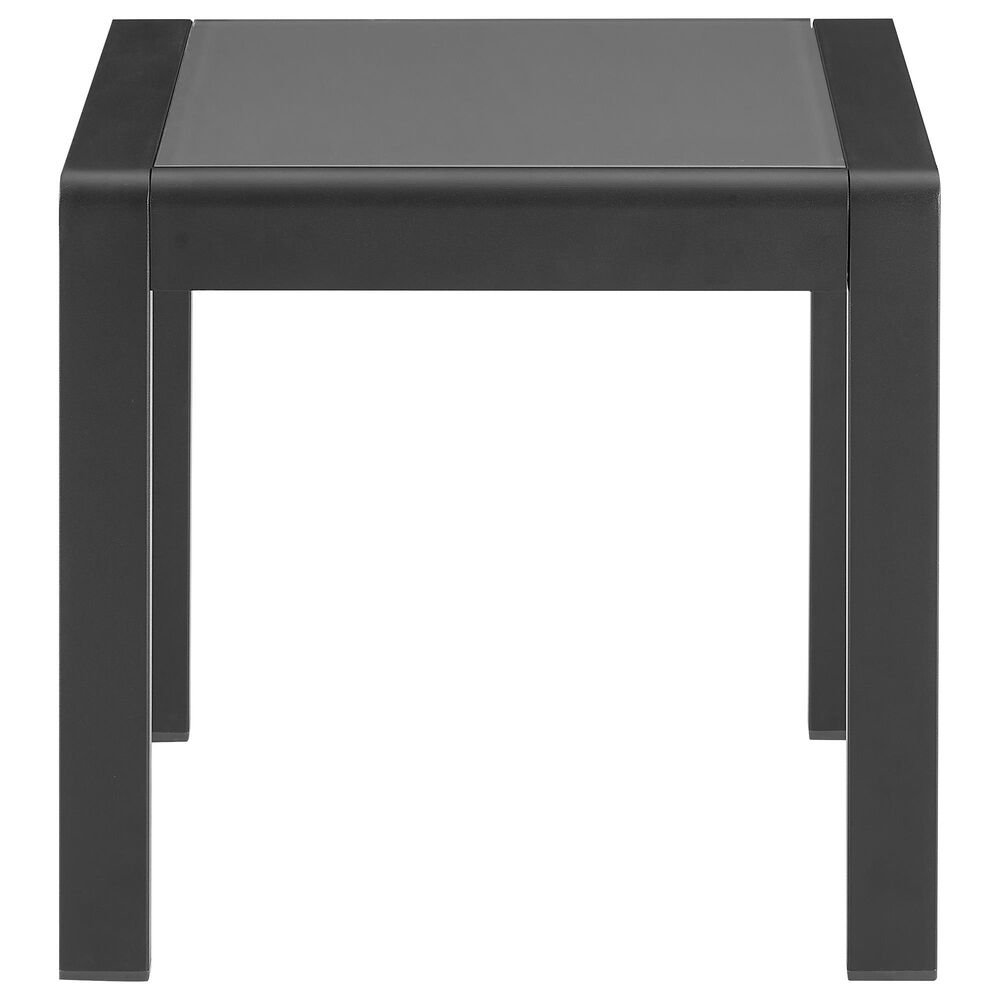 Linon Home Decor Karah Patio Side Table in Black, , large