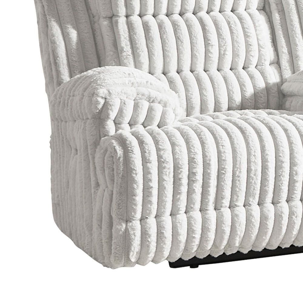 Ashley Rhines Falls Power Reclining Loveseat in Alloy, , large