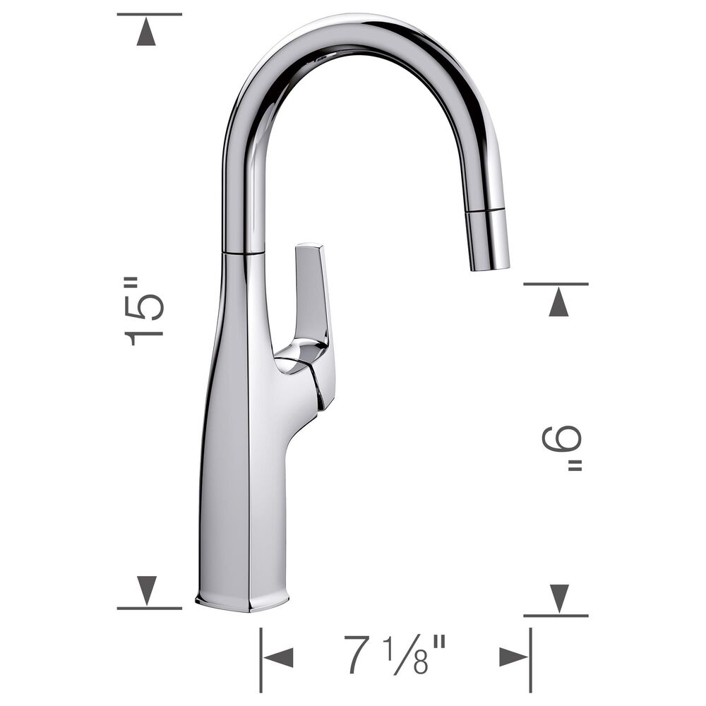 Blanco Rivana Bar Faucet in Chrome, , large