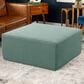 Jaxx Fairlie Boucle Fabric Ottoman in Green, , large