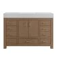 37B Alanya 48" Single Bathroom Vanity in Walnut Drift with White Composite Stone Top, , large