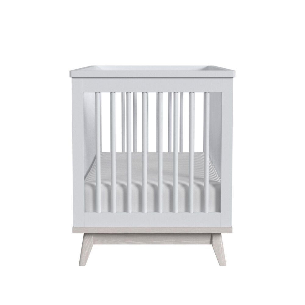 Eastern Shore Rowan Cottage Crib in Ash Linen White, , large