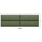 Jaxx Panelist Upholstered King Headboard Panel in Cypress Green (Set of 4), , large