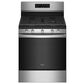 Whirlpool 3-Piece Kitchen Package with 5.0 Cu. Ft. Gas Range and 1.1 Cu. Ft. Over-The-Range Microwave in Stainless Steel, , large