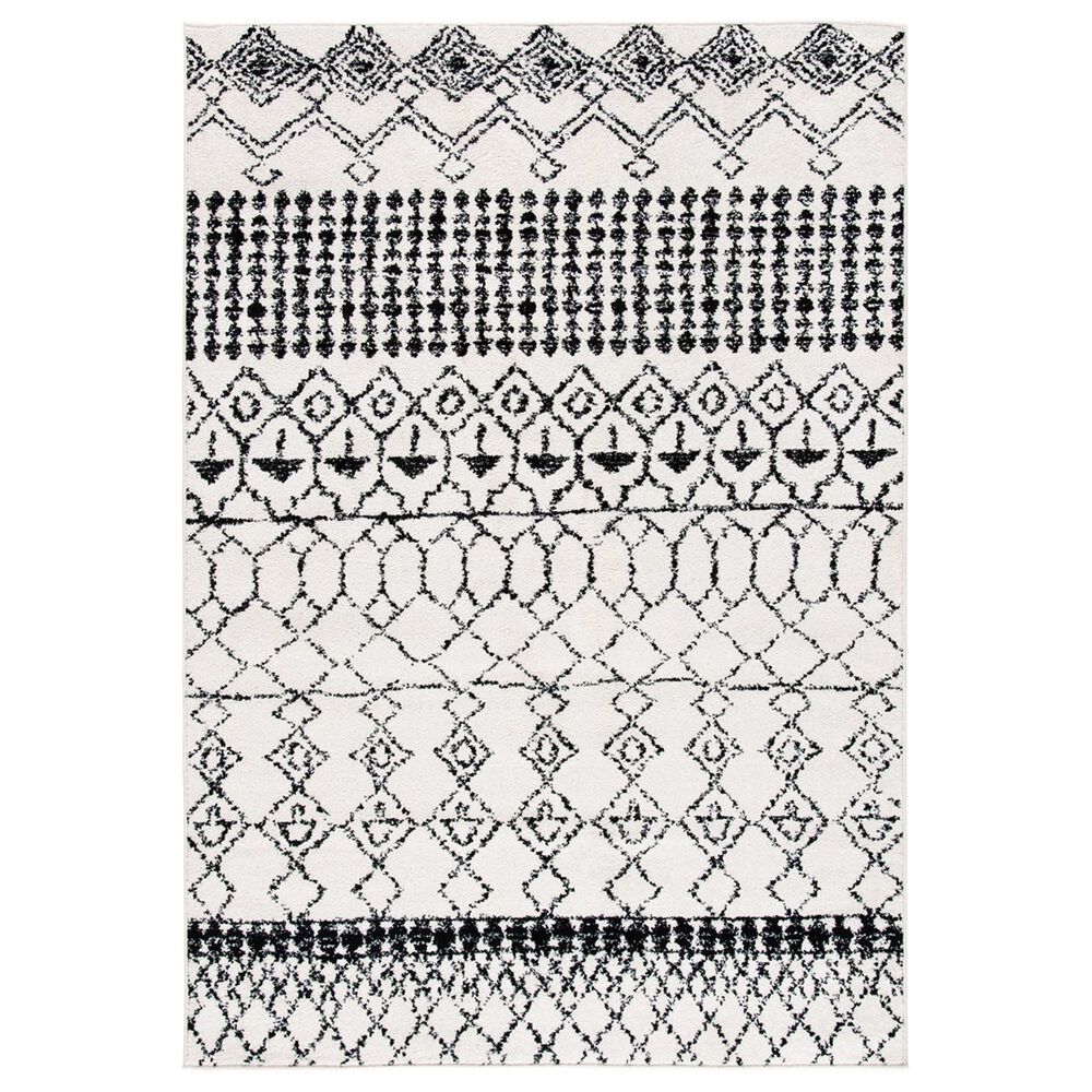Safavieh Tulum 5"3" x 7"6" Ivory and Black Area Rug, , large