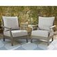 Ashley Visola Lounge Chair with Cushion in Gray - Set of 2, , large