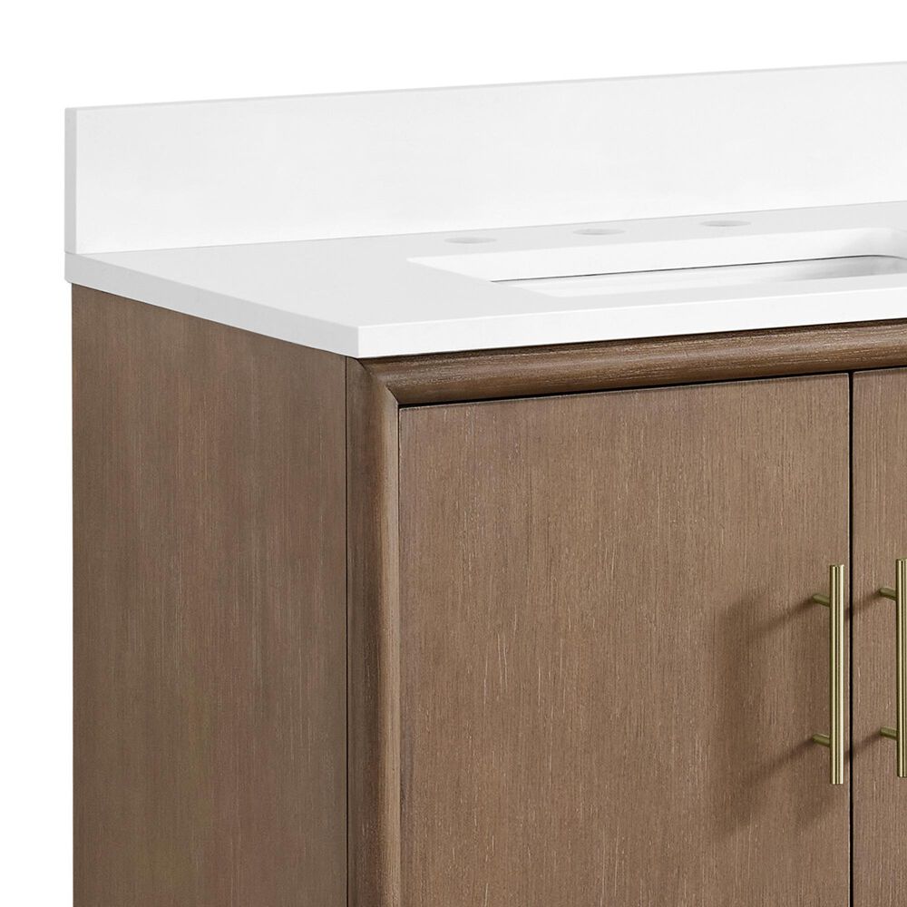 37B Mertola 30" Single Bathroom Vanity Cabinet in Walnut Drift with White Composite Stone Top and Backsplash, , large