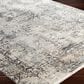 Surya Solar 10" x 14" Black, Gray, Charcoal, Saffron and White Area Rug, , large