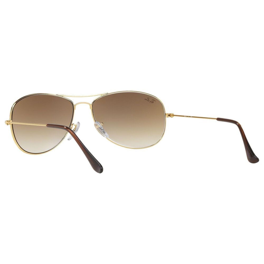 Rayban Glasses Cockpit Sunglasses with Light Brown Gradient Lenses in Polished Arista Gold, , large