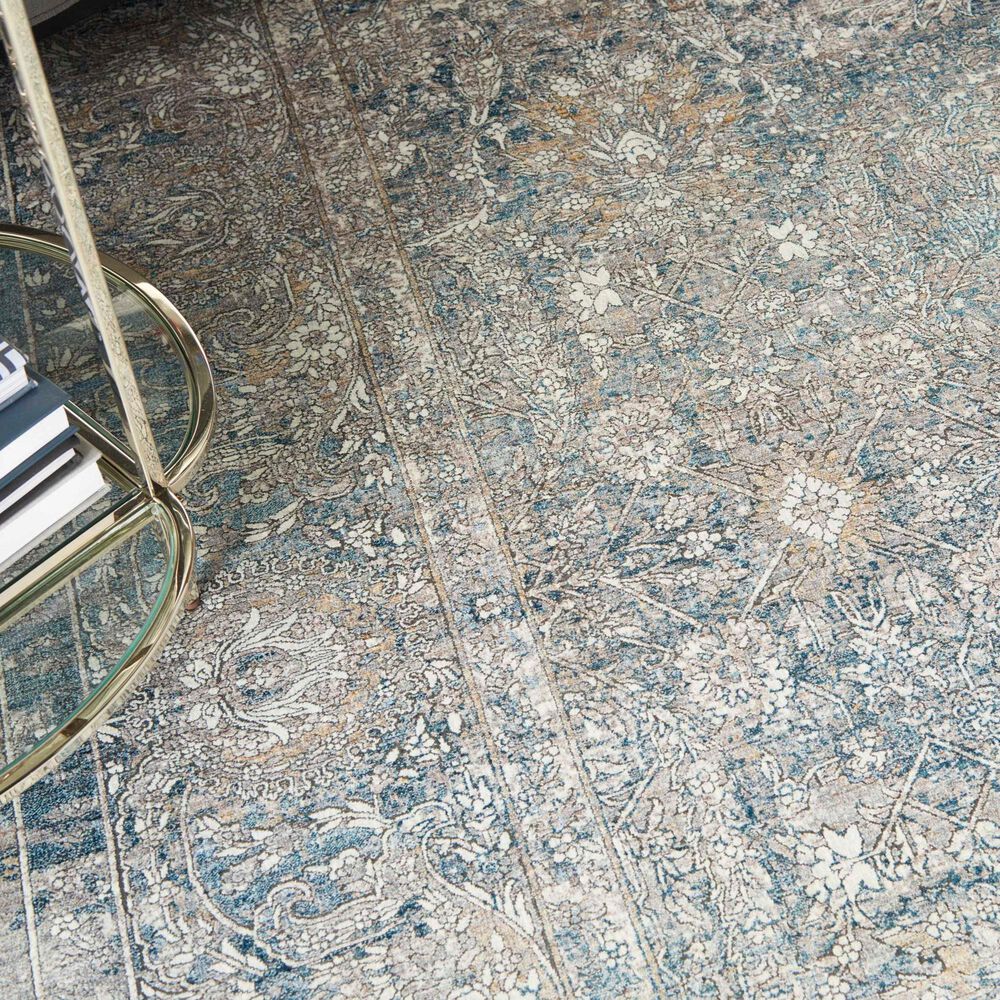 Nourison Starry Nights STN01 10&#39; x 13&#39; Cream and Blue Area Rug, , large