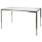 Lumisource Fuji Dining Contemporary Table in Stainless Steel with Clear Glass Top By LumiSource, , large
