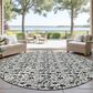 Dalyn Rug Company Soft Essentials Floral Ivory 8" Round Indoor/Outdoor Area Rug, , large