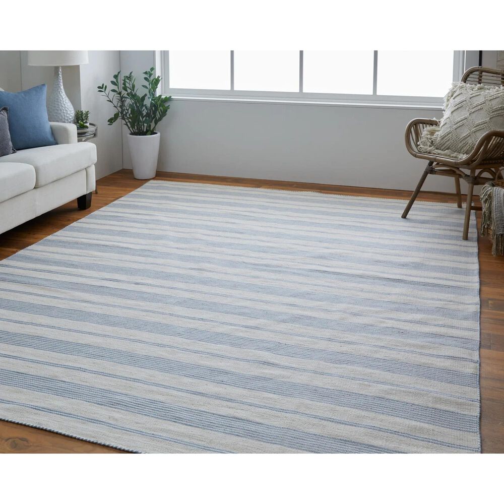 Feizy Duprine 4&#39; x 6&#39; Blue Area Rug, , large