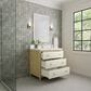 James Martin Vanities Celeste 36" Single Vanity in Sun-washed Oak with Embossed Shagreen and with Single Hole 3 cm White Zeus Quartz Top & Backsplash, , large