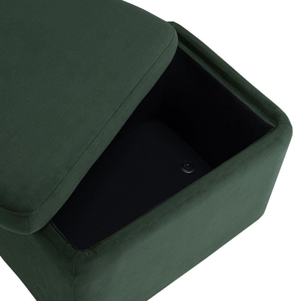 Lifestyle Solutions Kona Small Storage Ottoman in Green, , large