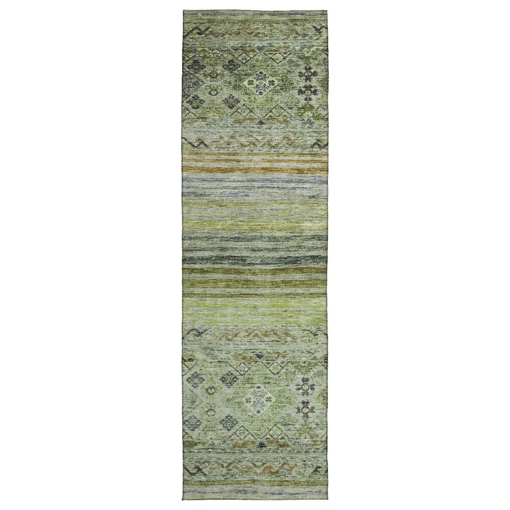 Dalyn Rug Company Karaj KJ4 2"3" x 7"6" Aloe Indoor/Outdoor Runner, , large