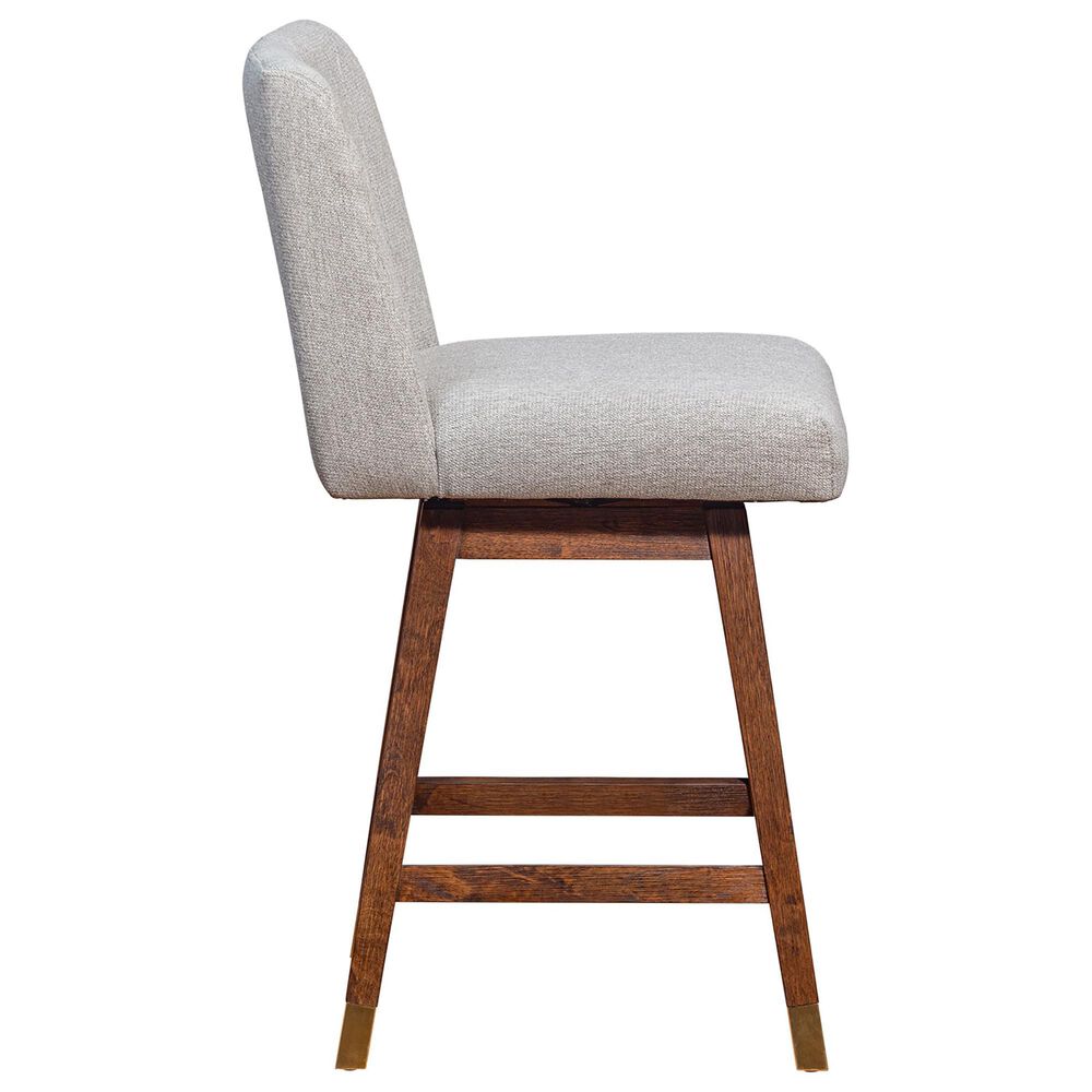 Blue River Basila Swivel Counter Stool in Taupe, , large