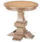 Belle Furnishings Haven Hills Round End Table in Camel Beige, , large