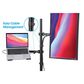 Manhattan Desktop Combo Mount with Monitor Arm and Laptop Stand in Black, , large